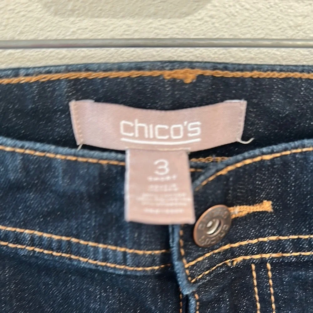 Chico's‎ Blue Straight Leg Jeans Classic Style